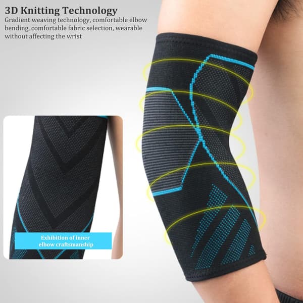 Albue kompression ærme, Anti-Slip albue kompression ærme Tenn