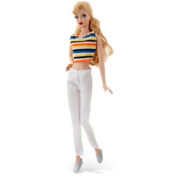 30cm Barbie Dukke Dress Up Jeans 5-delt Sett