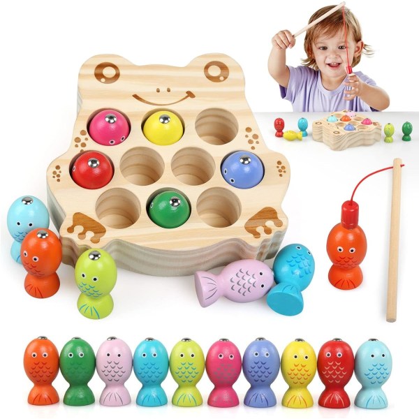 Leksak för barn 2 år, Montessorispel Träleksaker Magne 2fa4 | Fyndiq