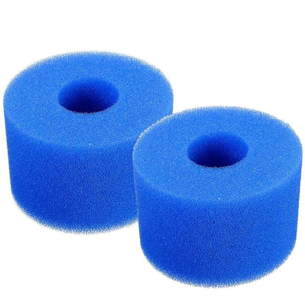 2 stk. svømmepølsfilter skumkassette kompatibel med Intex S1 type