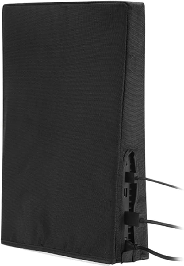 (Sort) 39,5x28x10,5CM Spilkonsoll Støvcover til PS5, Spilkonsoll