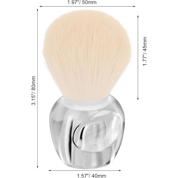 Nageldammborste, Nagelborste, Rengöringsborste för Manikyr Nagellack och Makeup Puder Rouge I
