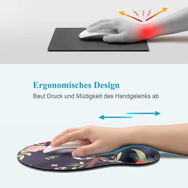 Ergonomisk komfort musemåtte håndledsstøtte musemåtte hukommelsesskum håndledsstøtte