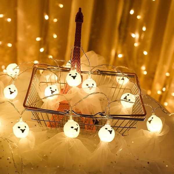 (ei sisälly), Joulu Halloween Ghost String Lights, 3m 20 LED String Lights, Ghost Doll String