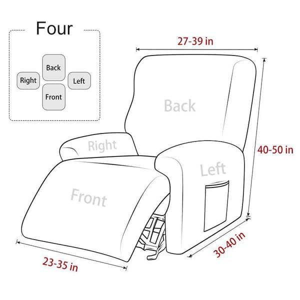 Julren, Stretch Soffaöverdrag 1-sits Soffaöverdrag med Armstöd Modern Universal Elastisk Soffaöverdrag Soffaöverdrag