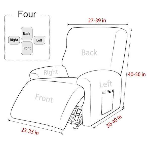 Stretch Soffaöverdrag 1-sits Soffaöverdrag med Armstöd Modern Universal Elastisk Soffaöverdrag Soffaöverdrag Skyddande Överdrag