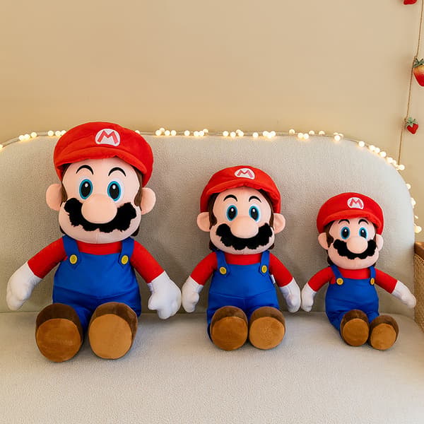 Super Mario plyslegetøj 43 cm, Multi-farve, One Size