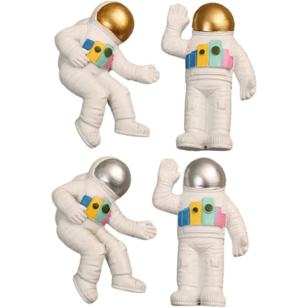 4 delar Astronaut Kylskåp Bildekoration Heminredning Automo