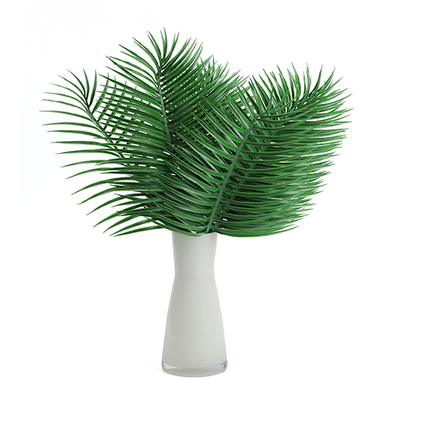 12 Pack Konstgjorda Palmblad Växter Faux Palm Fronds Tropi