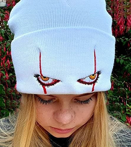 2 stk. Scary Eyes Vinterhatte Unisex Hue til Mænd og Kvinder