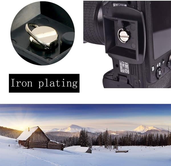 2 stk. hurtigutløserplate i plast for de fleste stativ, for