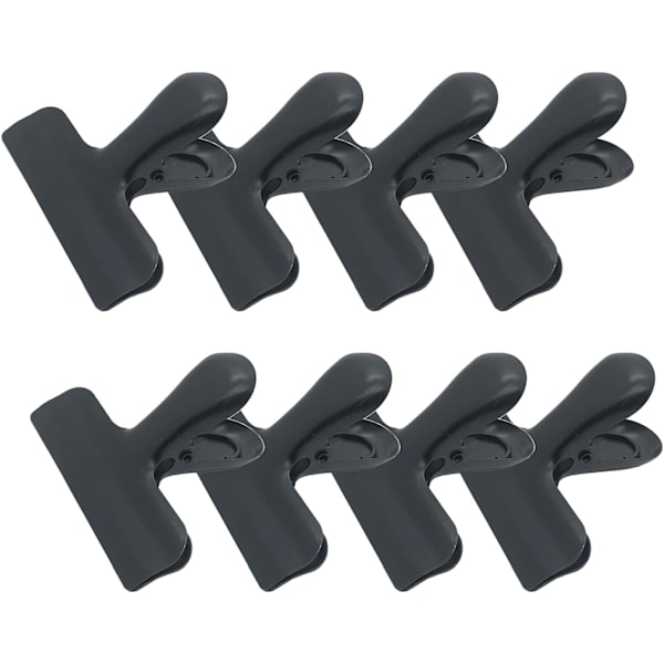 8 stk. metalchipklips, 3 tommer brede rustfrit stål heavy duty fødevareposeklips