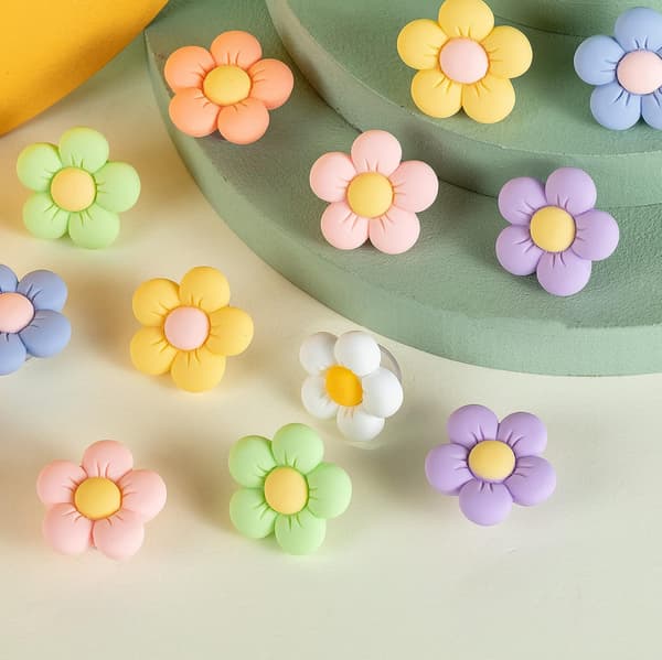 Blomstersko Charms til piger Søde Blomster Designer Sko Charms til