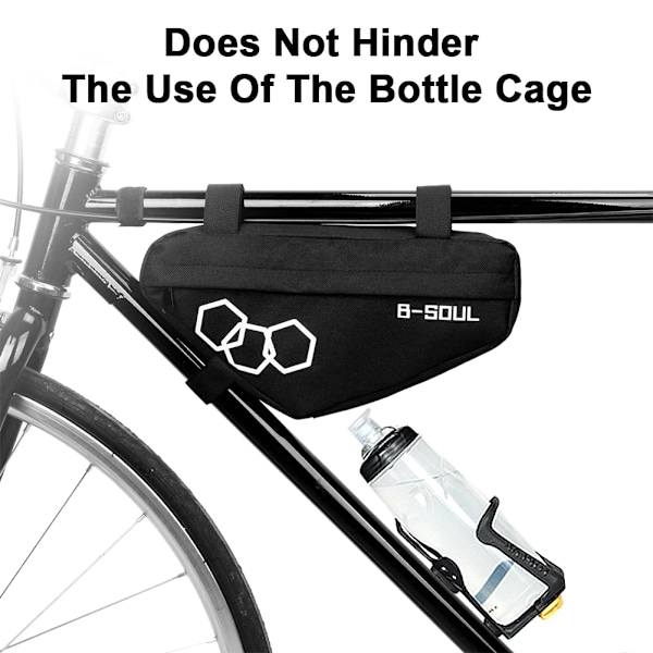 Vandafvisende cykelpose Rød polyester cykel trekantpose Fr