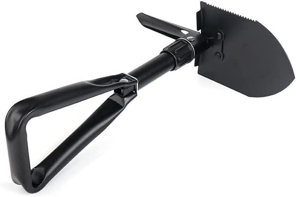 47 cm Stor Multifunksjons Sammenleggbar Spade med Oppbevaringspose