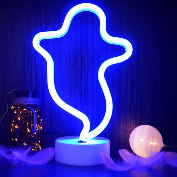 Ghost Neon LED Neon Light USB/Batteridrevet Lys Desktop Dekorasjon