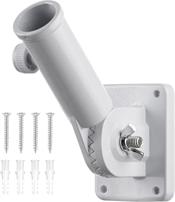 Hvid flagstang montering beslag multi-position justerbar hitch fla