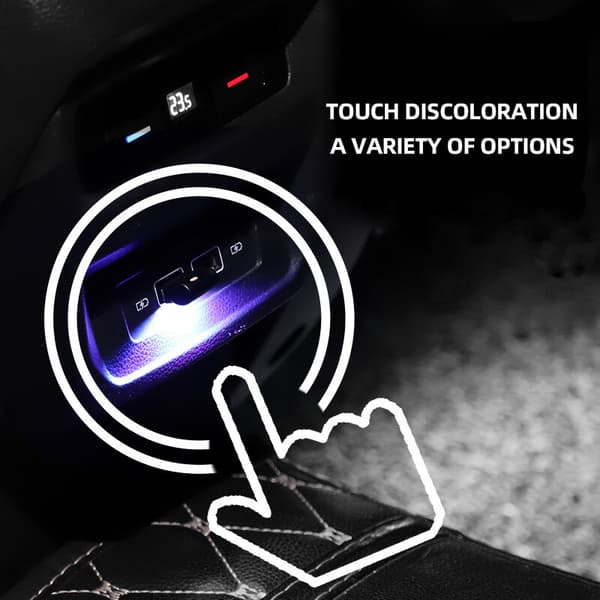 1 stk Mini LED USB Bil Interiørlys Neon Atmosfære Ambient Lam