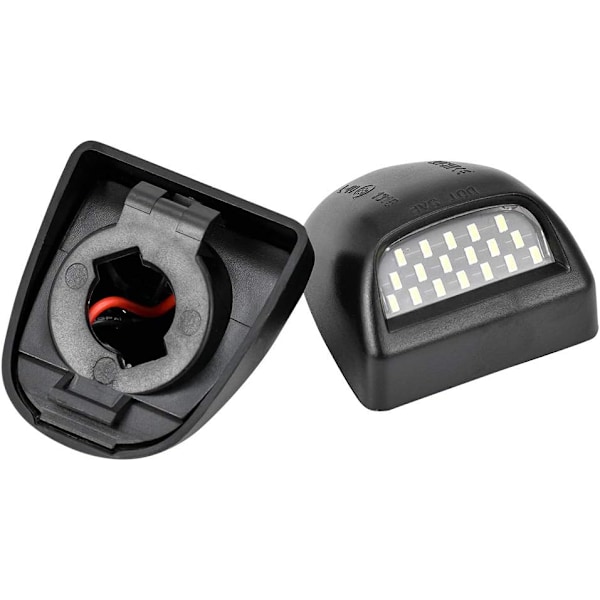 2 stk. Vandtætte Full LED Nummerpladelys Nummerpladelys LED Nummerpladelampe Baglygte 600