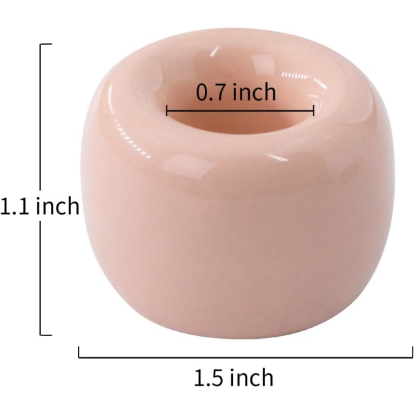 2-pack Mini Keramik Handgjorda Par Tandborsthållare Stativ H