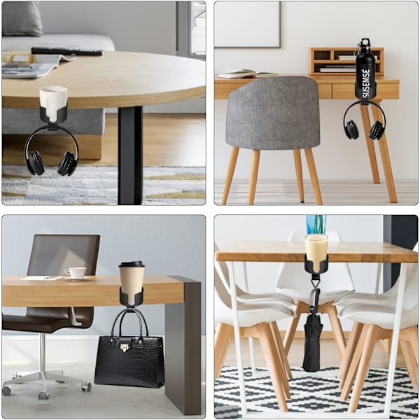 2 i 1 Hodetelefonstativ Koppholder, 360° Rotasjon Hodetelefon Henger