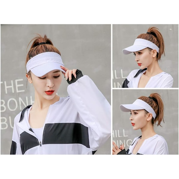 Visor Dame Herre Anti-UV Sol Visir Hurtigtørrende Sport Cap Ultralet