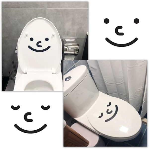 Hauska WC-istuimen tarra, hauska sarjakuva WC-tarra, WC-kannen tarra