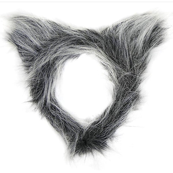 Wolf hair ears headband，Animal costumes for Halloween