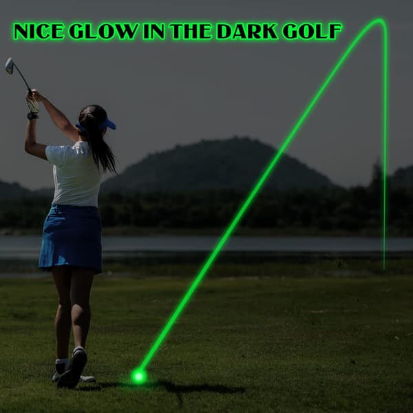 Selvlysende golfbolde til natsport Fluorescerende selvlysende golfbolde
