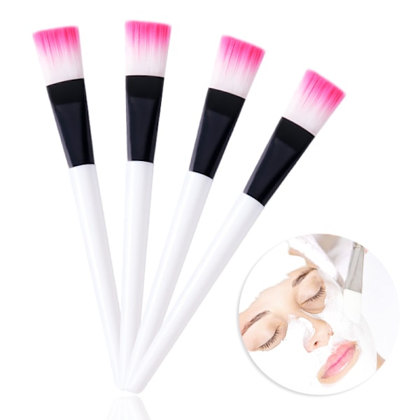 10 stk Hvide Pinde Pulver Pinde Maske Børster Makeup Børster Skønhed-14.5cm