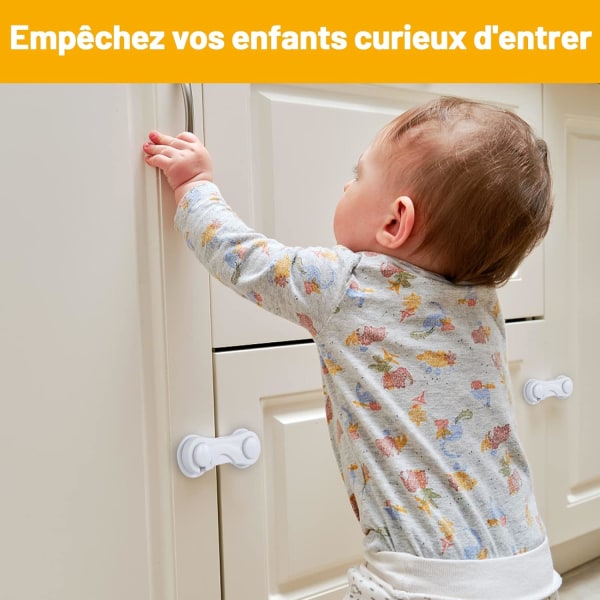 Børnesikringsskab 8 stykker, Baby Dørstopper, Baby Skab Saf
