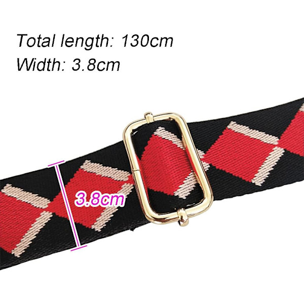 Axelrem för crossbody-väska, axelrem för damhandväska, 3,8 cm
