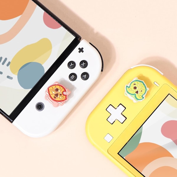 Tommelgrep-hetter designet for Switch/Switch lite/Switch OLED-konsoll, myk silikon Joycon A