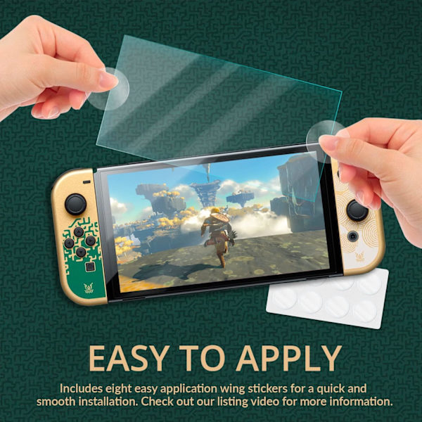 (4 kpl) 7 tuuman lasinen näytönsuoja Nintendo Switch OLED -konsolin lisävarusteille - karkaistu lasi