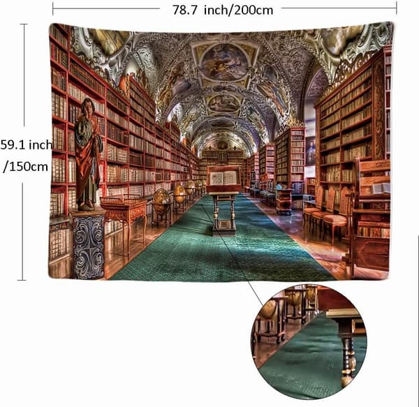 Dekorativ väggbonad sovrum - Bokhylla Böcker Skåp Bibliotek