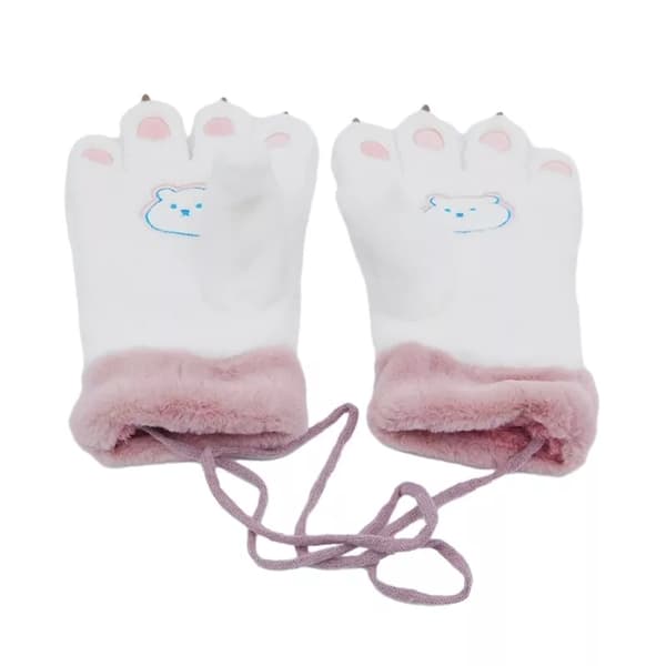 3 par vinterplädhandskar Varma fluffiga handskar Modeaccessoar Handkläder