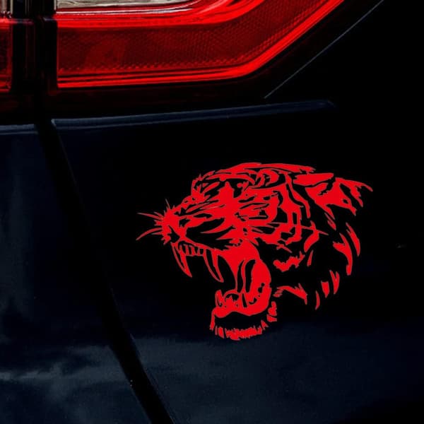 Bilmerke, bilpanser-merke med tigerhode