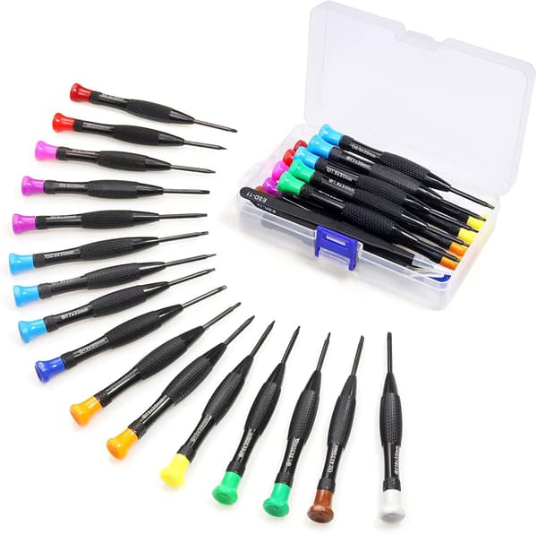 18 stk. Torx skruetrækker mini magnetisk Torx fladhoved Phillips S