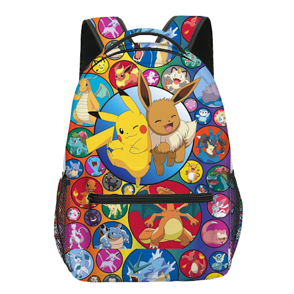 (B)Pikachu-themed backpack for elementary and high school students and children's backpack