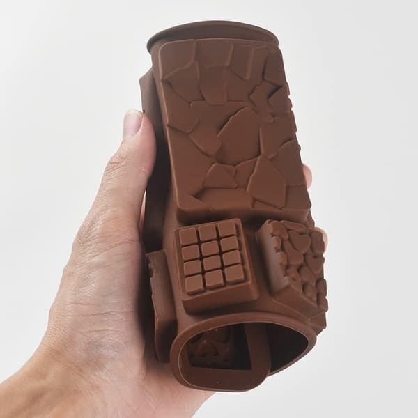 Bryt isär silikonformar för chokladkakor, hemmagjorda