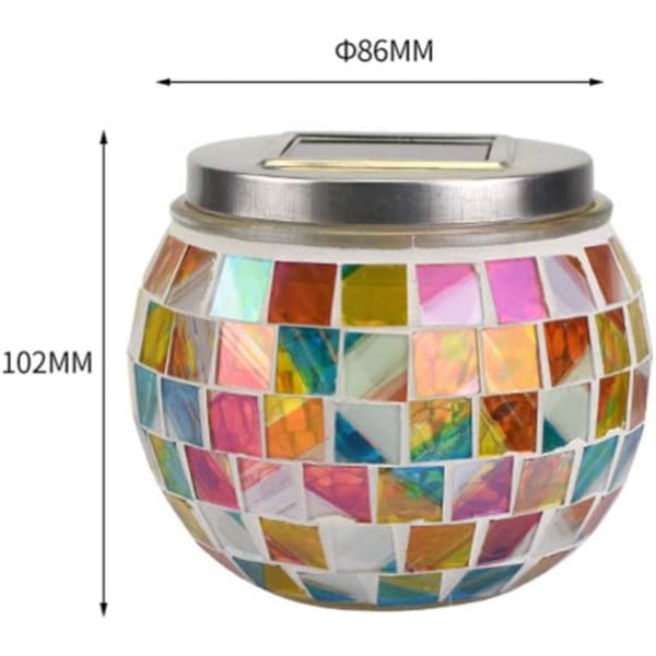 Solmosaik Glaslamper Krystal Glasmosaik Lampe Solbord La