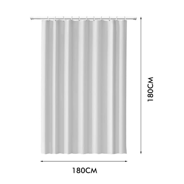 180 x 180 cm Spliced Grå - Duschdraperi Badrumsdraperier Vattentät Mögelresistent Mögelresistent