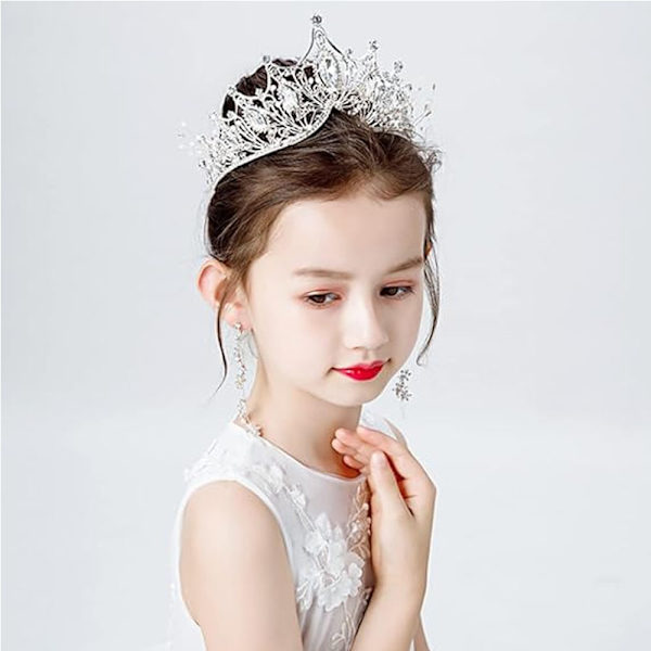 Krone Tiara, Krystal Rhinestone til Prinsesse Brude, Halloween Jul, Gudinde, Qu B