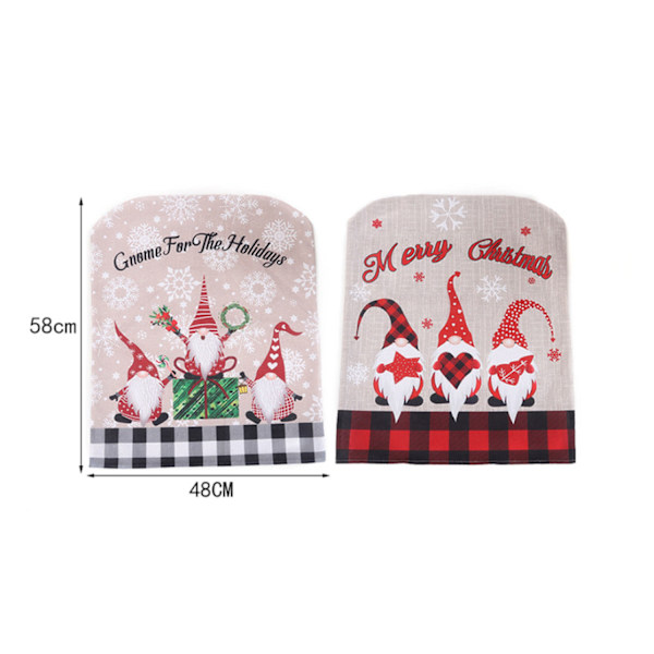 2 stycken julstolsöverdrag, storlek 7 G