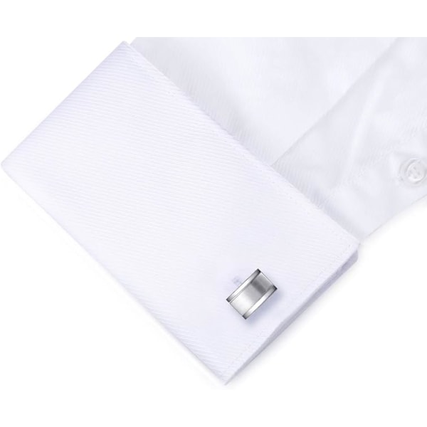 Rectangle Cufflink Men Shirt Wrist Collar Stainless Steel Commerc