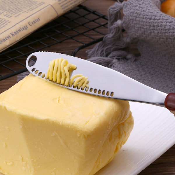 Ruostumattomasta teräksestä valmistettu voilevitin, veitsi - 3 in 1 keittiölaitteet (