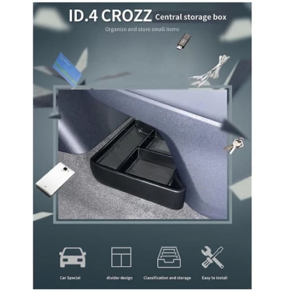 Oppbevaringsboks for midtkonsoll til Id.4 Id4 Id 4 Crozz