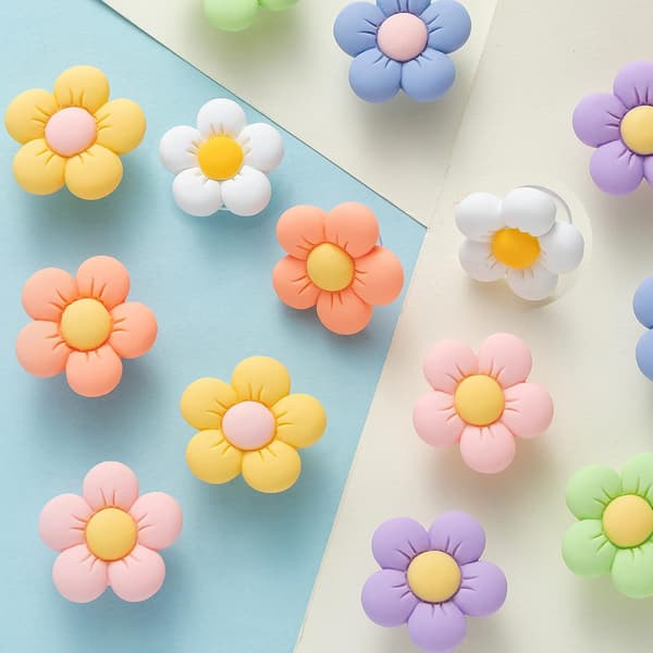 Blomstersko Charms til piger Søde Blomster Designer Sko Charms til