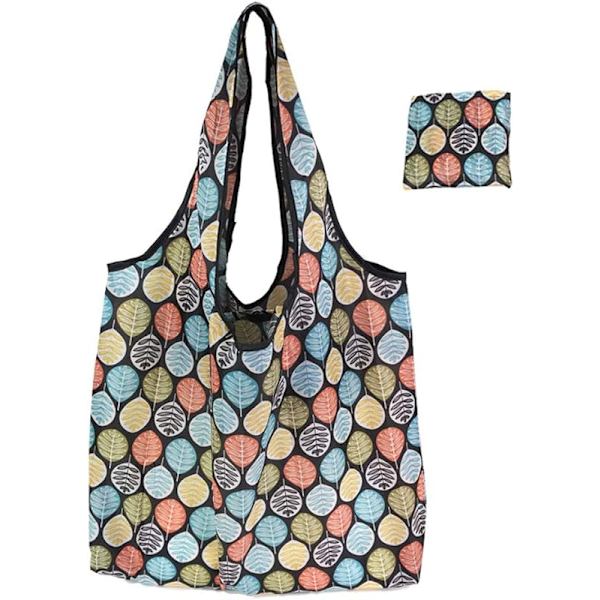 Tote väska Canvas väska Shopping väska Fällbar Blommig tyg Återanvändbar