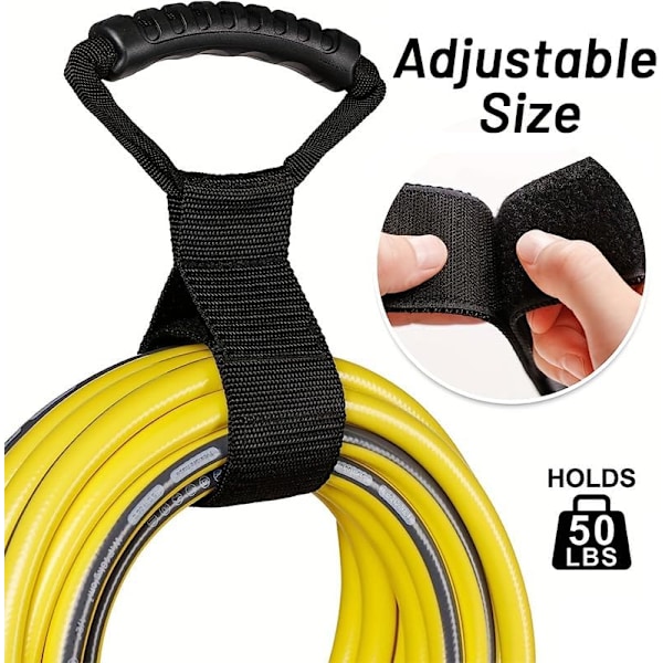 Kabelopbevaringsstropper - Opbevaringsstropper til haveslanger - Heavy Duty Velcro-stropper til Ga